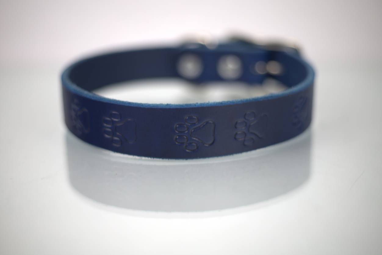 Collar Grabado para Perro de Piel, 3cm de ancho