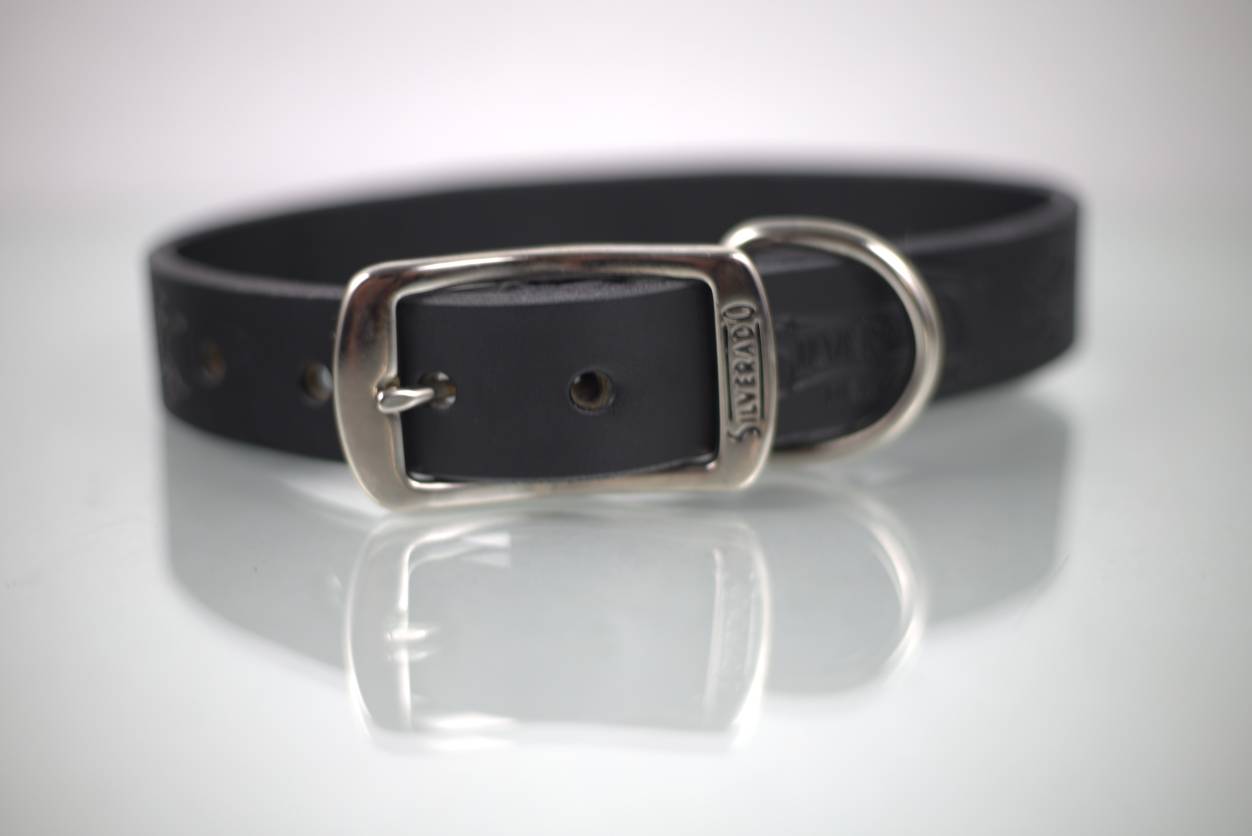 Collar Grabado para Perro de Piel, 3cm de ancho