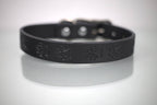 Collar Grabado para Perro de Piel, 3cm de ancho