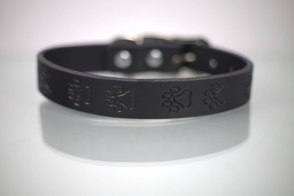 Collar Grabado para Perro de Piel, 3cm de ancho
