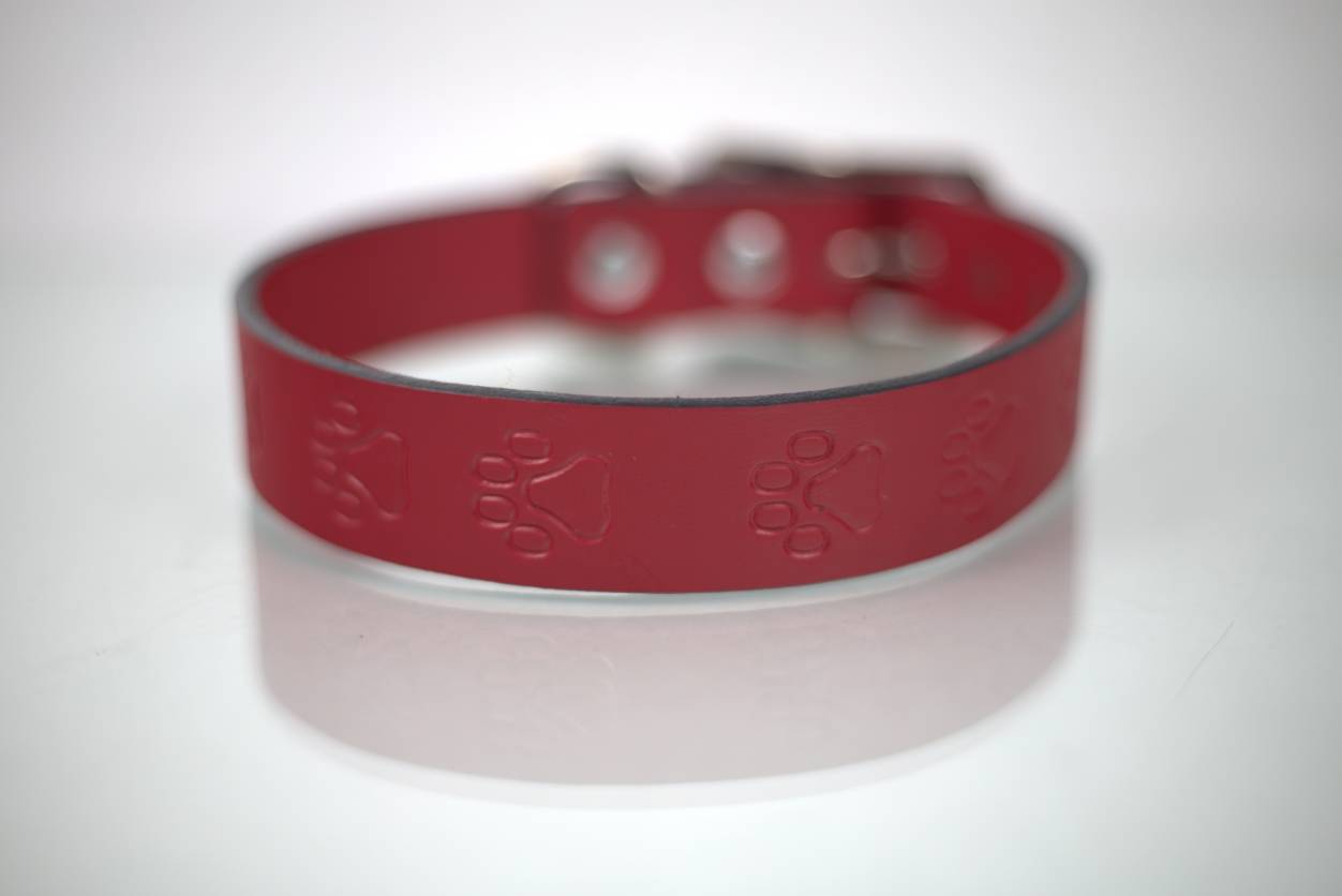 Collar Grabado para Perro de Piel, 3cm de ancho