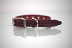 Collar con Estoperol para Perro de Piel, 1cm de ancho