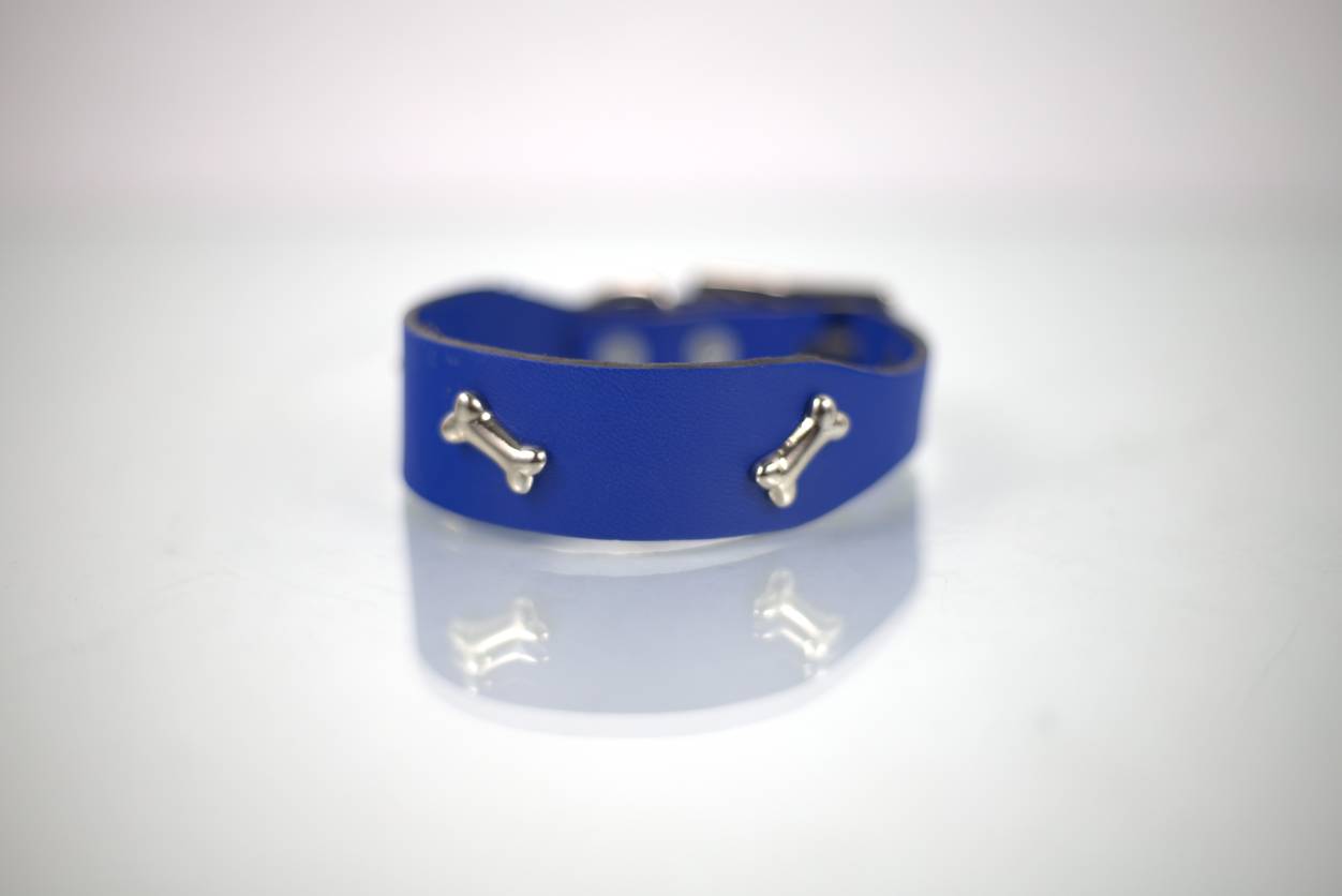 Collar Mini-Lux para Perro de Piel, 1cm de ancho
