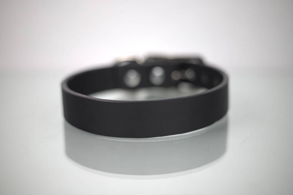 Collar Liso para Perro de Piel, 3cm de ancho