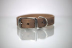 Collar Liso para Perro de Piel, 3cm de ancho