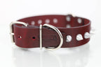 Collar con Picos para Perro de Piel, 4cm de ancho