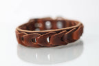 Collar Trenzado para Perro de Piel, 3cm de ancho