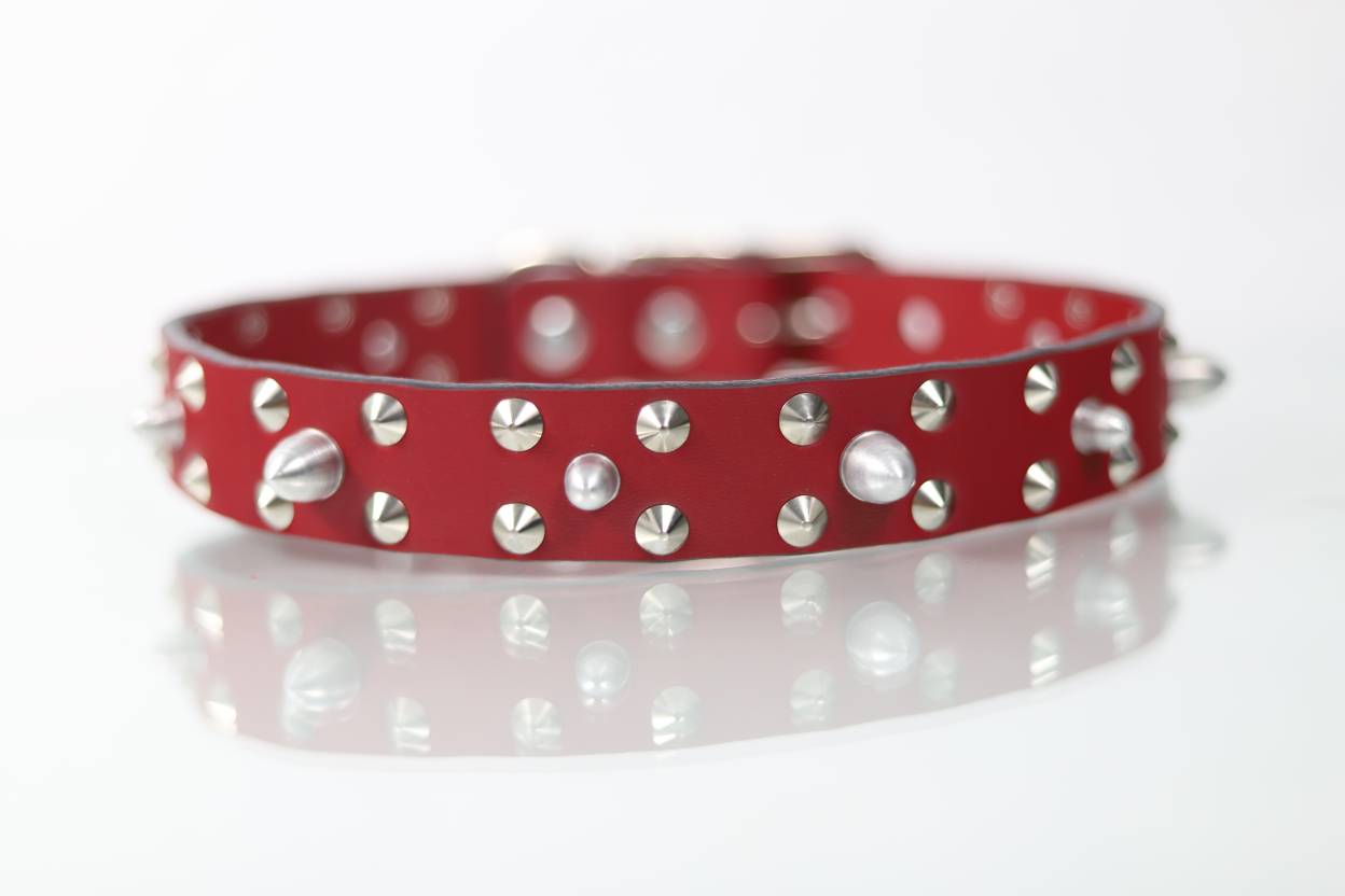 Collar Bala para Perro de Piel, 3cm de ancho