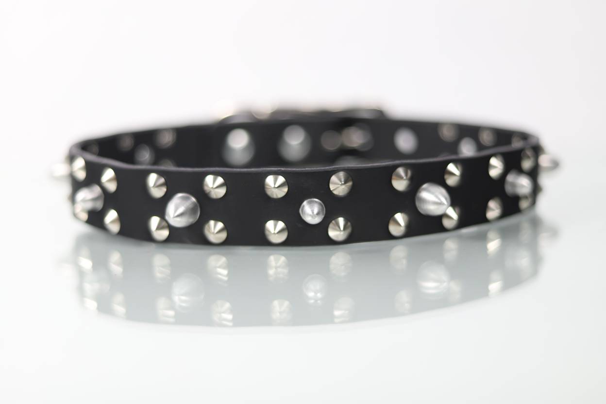Collar Bala para Perro de Piel, 3cm de ancho