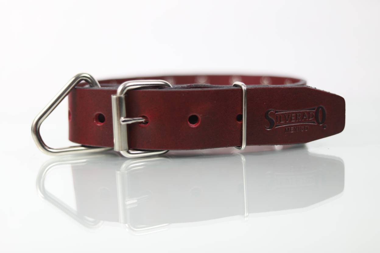 Collar Bala para Perro de Piel, 4cm de ancho