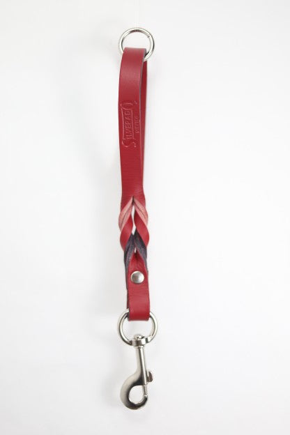Maniquera para Perro de Piel con Bandola de Niquel, 2cm de ancho