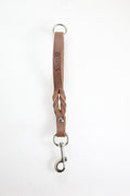 Maniquera para Perro de Piel con Bandola de Niquel, 2cm de ancho