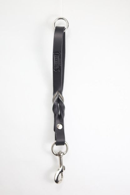 Maniquera para Perro de Piel con Bandola de Niquel, 2cm de ancho