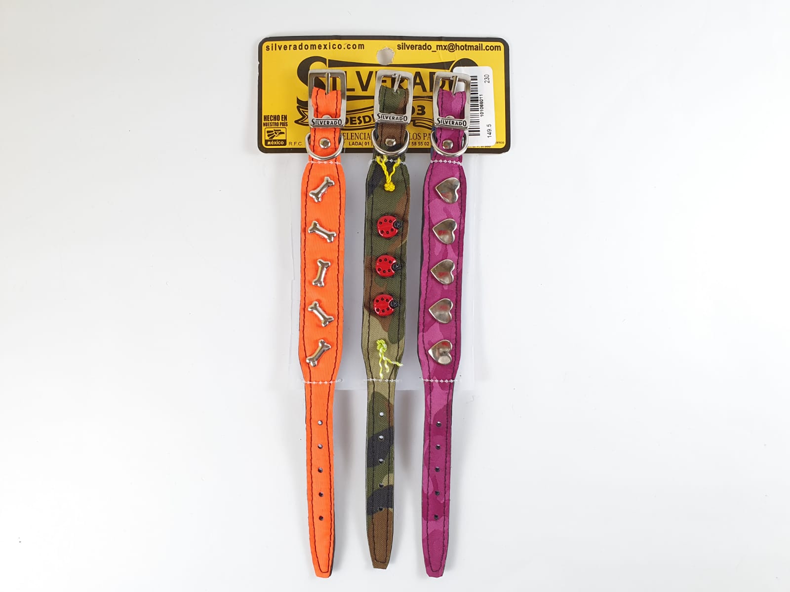 Blister 3pz Collar Mini-Lux para Perro de Nylon